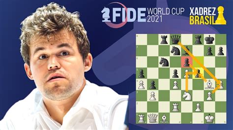 Uma partida de xadrez ASSUSTADORA do Campeão Mundial fideworldcup