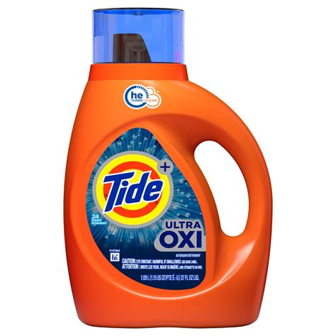 Tide Ultra Oxi Liquid Laundry Detergent 24 Loads 37 Fl Oz