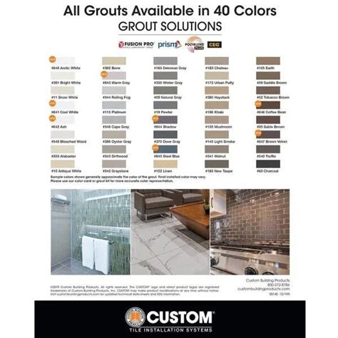 Polyblend Grout By Customs Building Products Artofit