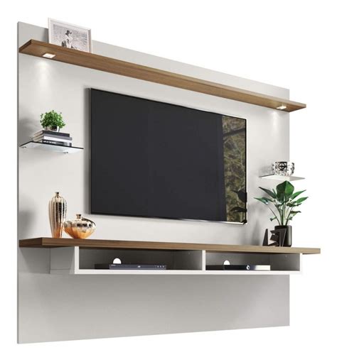 Mueble Tv Moderno Flotante Lacado Con Panel Ref Mural28 MUEBLES COFFEE