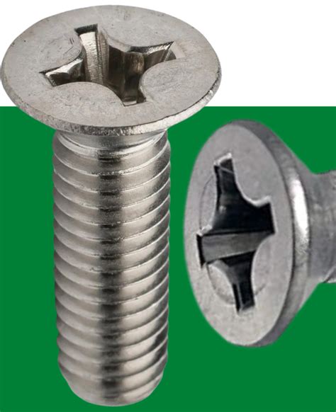 DIN 965 Stainless Steel Cross Recessed Countersunk Flat Head Screws