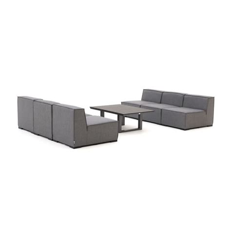 Il Tempo Cira Bolano Sessel Sofa Lounge Set 5 Teilig Dunkelgrau