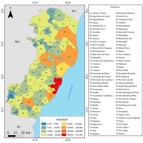 Classifica O Dos Munic Pios Capixabas Por Popula O Em