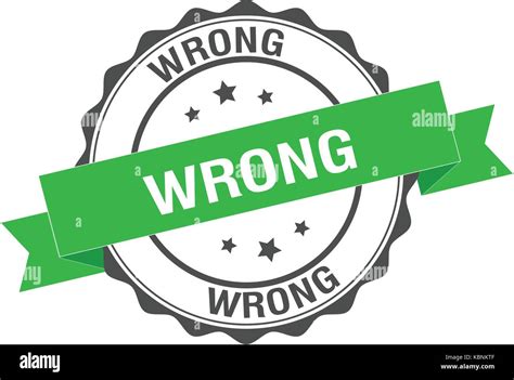 Wrong Stamp Illustration Stock Vector Image Art Alamy