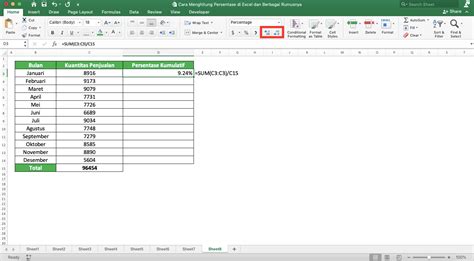 Cara Menggunakan Pengurangan Persen Di Excel