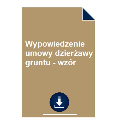 Wniosek o dzierżawę gruntu wzór POBIERZ