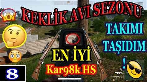 PUBG LİTE SQUAD TAKIMI TAŞIDIM EN İYİ KAR98K HS ler KEKLİKLERİ