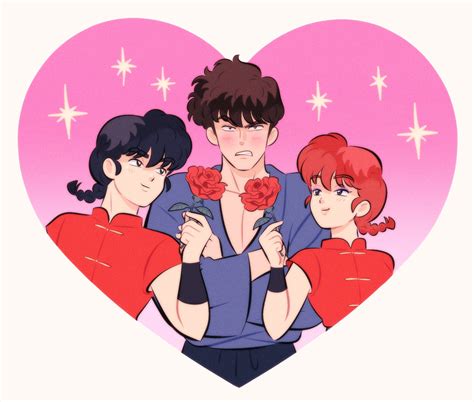 Ranma Chan Saotome Ranma And Kunou Tatewaki Ranma 1 2 Drawn By