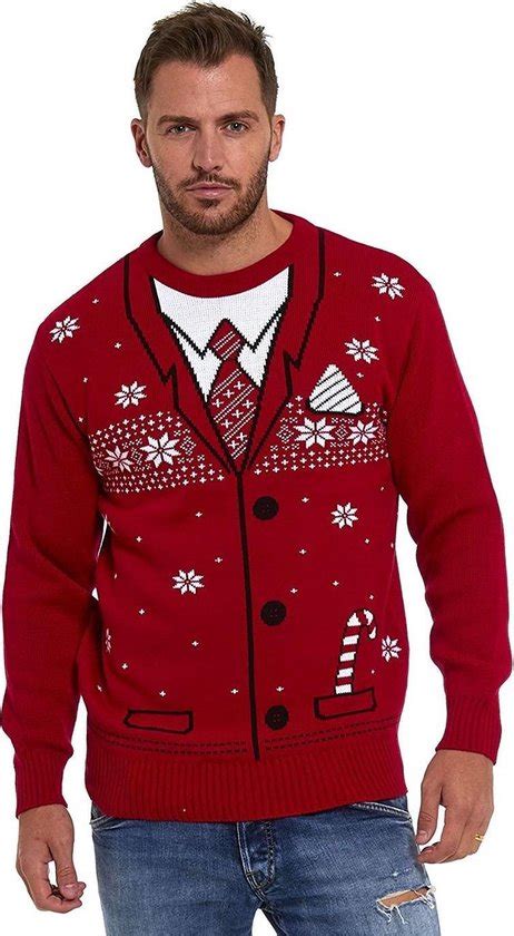 Foute Kersttrui Heren Christmas Sweater Keurig Kerst Mannen Maat