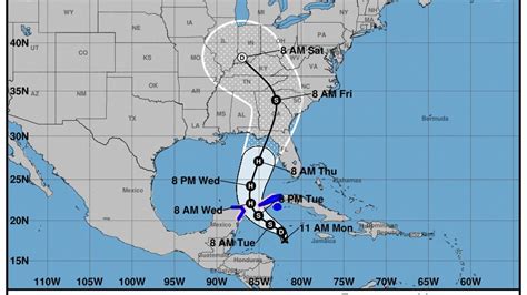 Hurricane Forecast Calls For Landfall Along Gulf Coast This Week