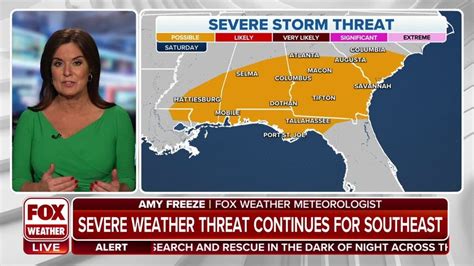 Tracking A Severe Weather Threat Across The Southeast Latest Weather Clips Fox Weather