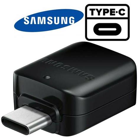 Samsung Genuine Black Gh98 41288a Otg Adapter Usb Type A To Usb Type C Connector For Galaxy S8