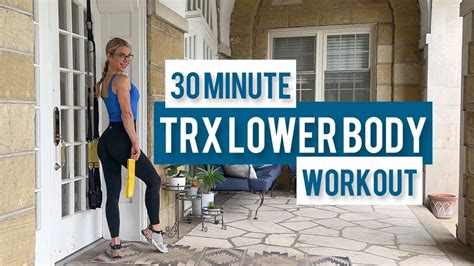 30 Minute TRX Lower Body Drop Set Strength Workout Mini Band And