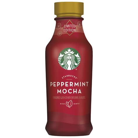 Starbucks Iced Espresso Peppermint Mocha Coffee Drink 14 Oz Bottle