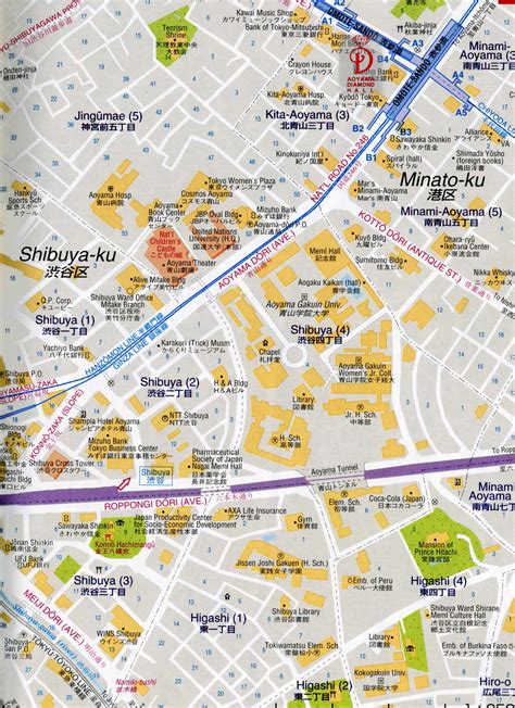 Printable Map Of Tokyo Attractions - Printable Free Templates