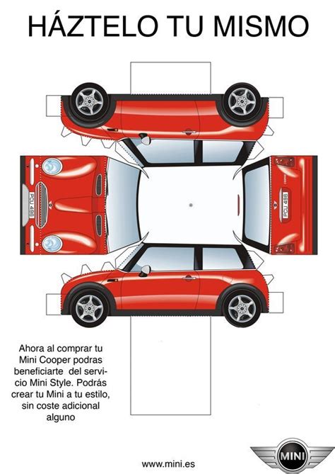 Cómo Hacer Coche De Papel con Plantillas Papelisimo