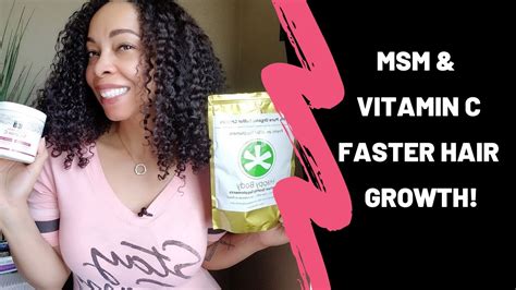 Faster Hair Growth Amazing Results Using Msm And Vitamin C Youtube