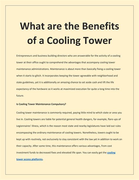 What Are The Benefits Of A Cooling Tower By Braydenmarco Issuu