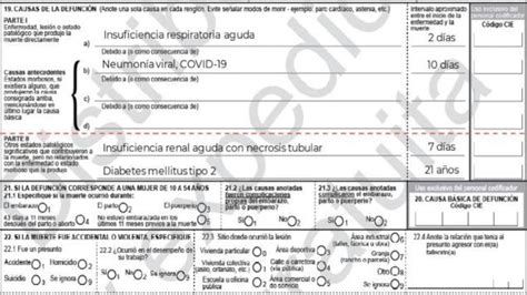 Revelan Cómo Se Llena El Certificado De Defunción Para Víctimas Del