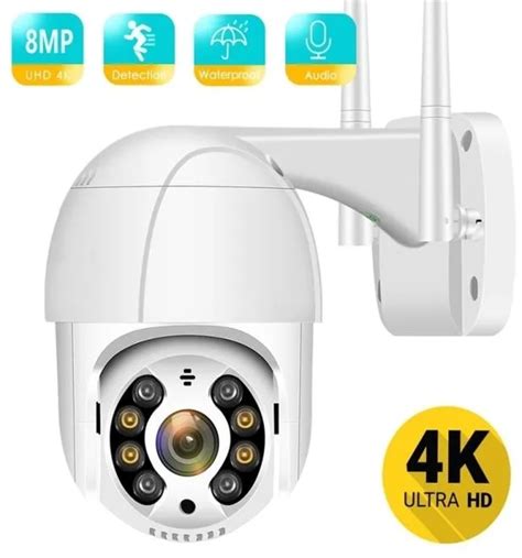 Câmeras De Cúpula Besder 4k 8mp 5mp Ultra HD PTZ IP Ai Detecção Humana