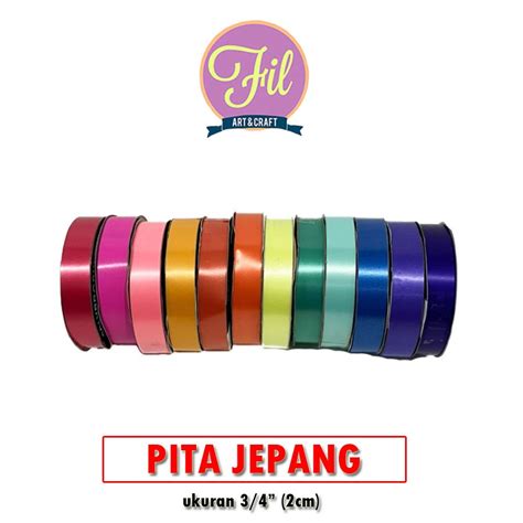 Jual Pita Kado Pita Jepang 3 4 Inch Pita Jepang 2 Cm Shopee Indonesia