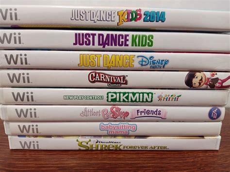 Nintendo Wii Kids Games Just Dance Kids, Littlest Petshow, Shrek, Pikmin, Just Dance Disney ...