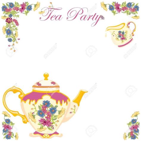 Tea Party Border Clip Art 10 Free Cliparts Download Images On