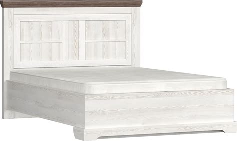 Коллекция Ривьера Кровать 1800 на опорах Сосна белая/Сосна Джурга ...