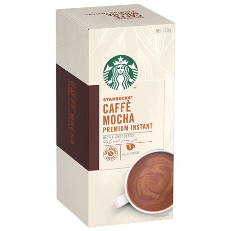 Starbucks Caffè Mocha Premium Instant Coffee Mix Box Of 5 Sachets Buy Online In United Arab