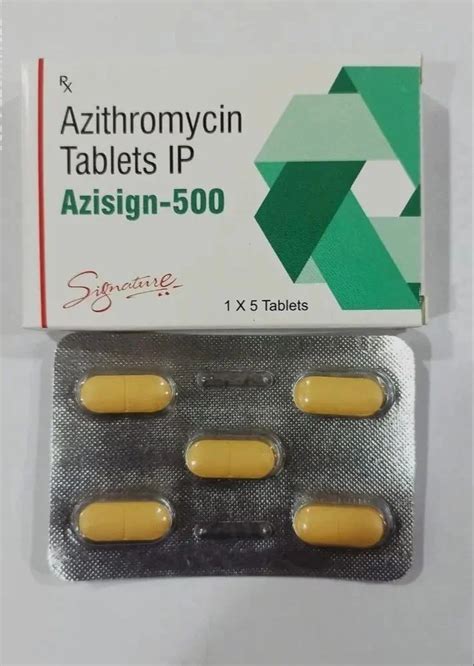 Azithromycin 500 Mg Tablets At Rs 70 02 Strip Of 5 Tablets In Bengaluru