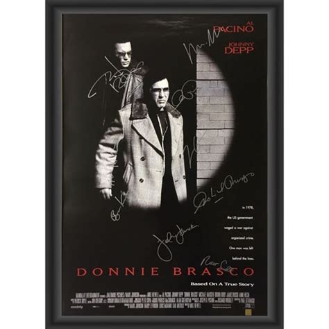 Signed Donnie Brasco Movie Poster