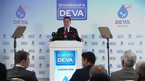 Deva Partisi Genel Ba Kan Ali Babacan Biz Diyarbak R Da Kuzuyu