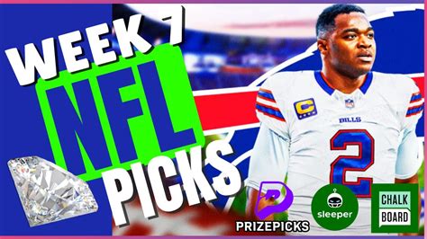 Nfl Week Prizepicks Prop Picks Sunday Nfl Betting