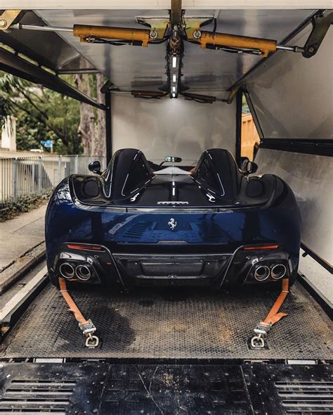 Ferrari Monza Sp2 Painted In Tour De France Blue Photo Taken By