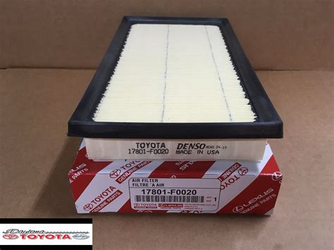 TOYOTA 17801 Air Filter Cross Reference