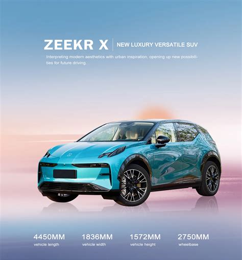 Auto Electrico Geely Zeekr X You Me 2wd 2023 4 Or 5 Seat Compact Suv