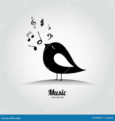 Music Bird Royalty Free Stock Photography - Image: 32980417