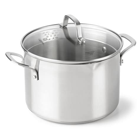 Calphalon Classic Stainless Steel 6 Quart Stock Pot With Cover 1891274