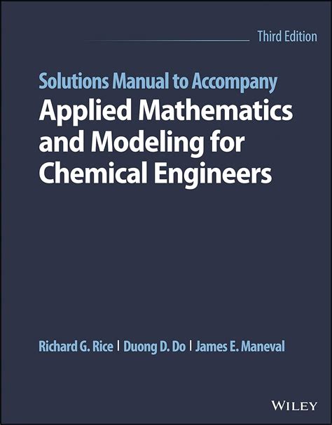 Solutions Manual To Accompany Applied Mathematics And Modeling For