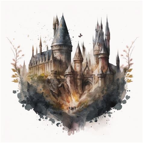 Hogwarts Castle Drawings