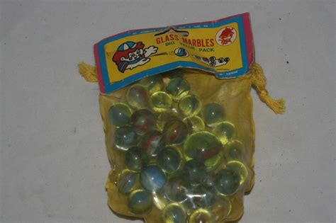 1970s Glass Marbles Made In Taiwan Mint Bagged Ebay