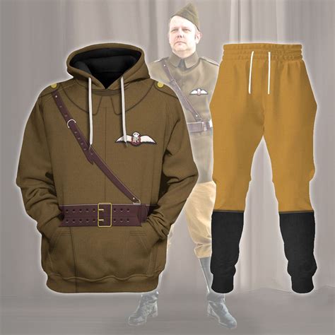 WW1 British Royal Flying Corps Costume Hoodie Sweatshirt T-Shirt