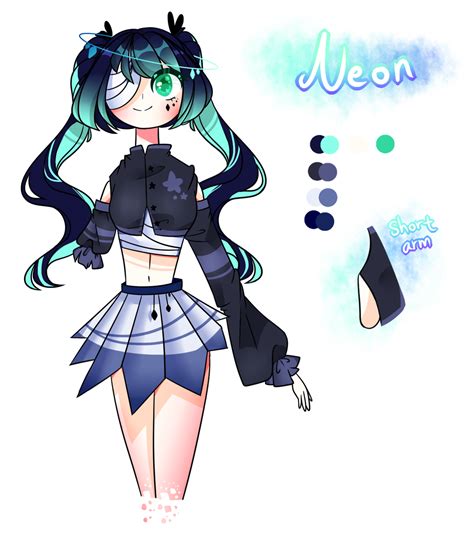 Neon Human Oc By Owlenne On Deviantart