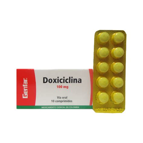 Doxicilina Sanofi 100mg 10 Comprimidos Via Oral 10 Comprimidos