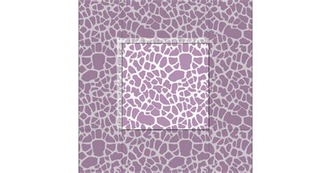 Chic Purple Giraffe Print Girly Animal Pattern Fabric | Zazzle