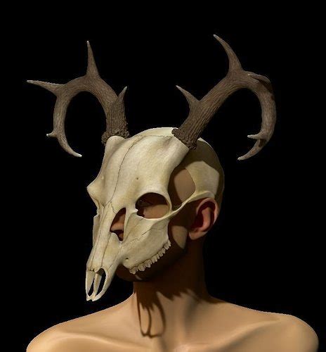 Deer Skull Mask 3d Model Cgtrader