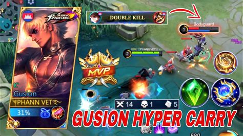 Gusion Hyper Carry Team Mvp Top 1 Global Gusion Gusion Montage In