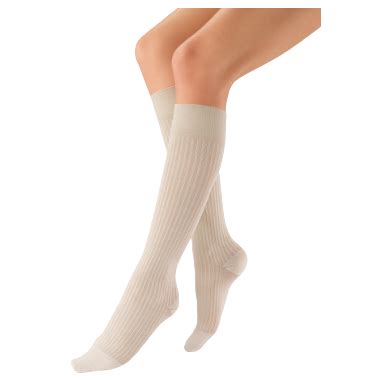 Jobst SoSoft Women S Ribbed Pattern Knee High Compression Socks CLOSED