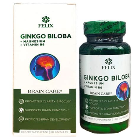 Ginkgo Biloba Magnesium Vitamin B6 hỗ trợ bổ não