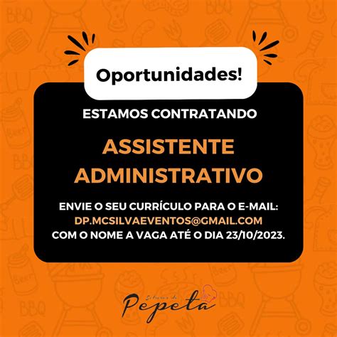 Empresa Seleciona Para Vaga De Assistente Administrativo Envie Seu